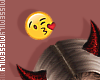 Kissy Emoji HeadSign
