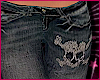 ! skull lowrise jeans <3