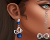 Metallic Blue Earrings