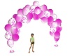 Pink nWhite Balloon Arch