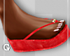 Red Cherry Flip Flops