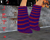 Red Purple Rave Boots