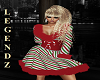 Candy Cane Red Fur Dress