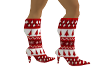 Red Xmas boots