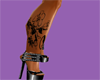 Right leg love tat