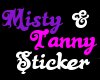 Misty & Tanny Sticker