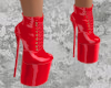 Vinyl Boots Red