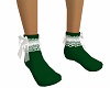 Socks Green w/Lace