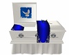 White and Blue Coffin