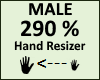 Hand Scaler 290% Male