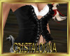 Black W pirate corset