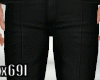 x69l> Suit Pants Black