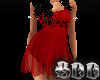 BDD Red Sexy LOVE Dress