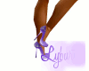Purple Heels With Chains