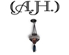 (A.H.) Blue Flower Lamp