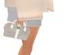 Croc mauve purse