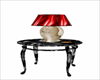 table lamp red