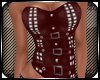 SexC Red Leather Corset