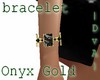 |DvA| Bracelet Onyx Gold