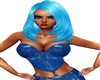 BLUE LEATHER CORSET