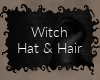 Witches Hat + Hair Black