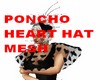 AO~PONCHO & Heart Hat