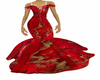 Red Marble VDay Gown