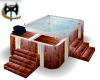 stone hardwood hot tub