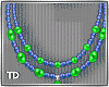 Lime Blue Necklace