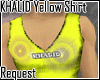 f0h KHALID Yellow shirt