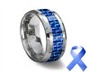 blue wolf wedding ring