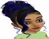 black & blue updo