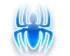 Ice Blue Spider Sticker
