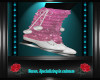 Pink Socks N White Skate
