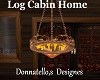 log cabin chandelier