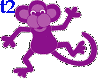Animated Purple Monkey