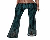 Teal Flare Pants