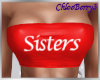 Sisters Tube Top Red