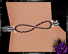 Infinity bracelet red