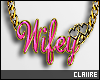 C|Wifey Pink Necklace