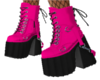 Stomping grunge neon pin