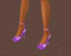 purple heel shoes.