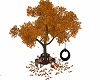 autumn tree w swing