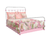 Wicker Floral Bed
