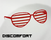 *D lined glasses RED