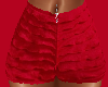 Mini Red Ruffle Shorts