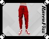 Red Cargo Joggers
