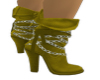 gold chained boot