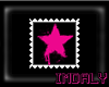 Pink star stamp