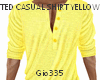 [G}TED CASUAL SHIRT YELW
